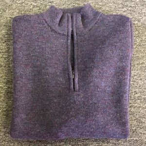Men’s 1/4 zip wool sweater